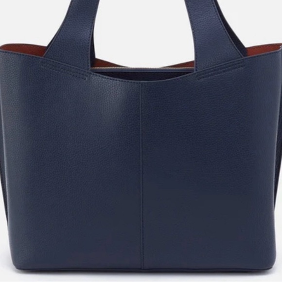 Gently Used HOBO Vida Tote Shoulder Bag Mood Índigo Micro Pebbled Leather - Picture 3 of 16